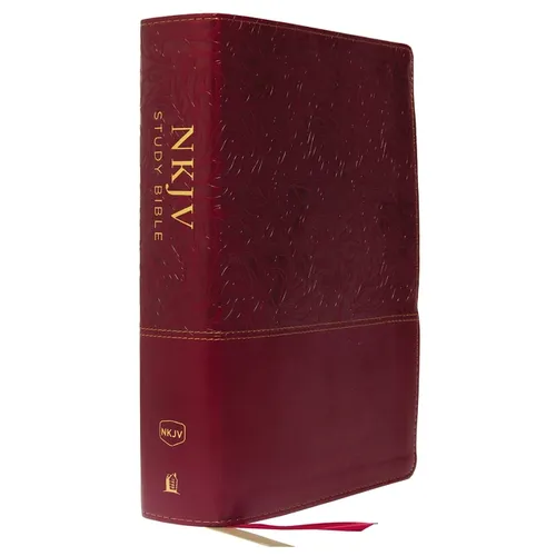 NKJV Study Bible, Imitation Leather, Red, Full-Color, Red Letter Edition, Comfort Print: The Complete Resource for Studying God's Word - Imitation Leather