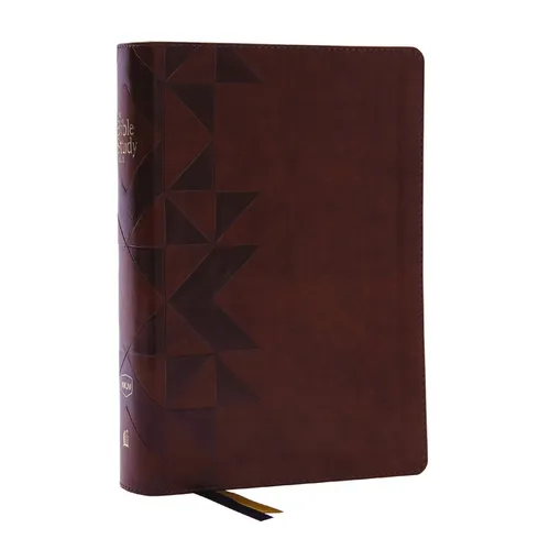 Nkjv, the Bible Study Bible, Leathersoft, Brown, Comfort Print: A Study Guide for Every Chapter of the Bible - Imitation Leather