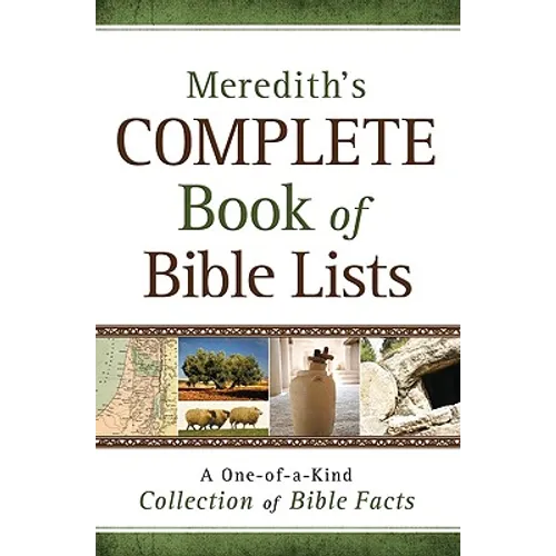 Meredith's Complete Book of Bible Lists - Paperback