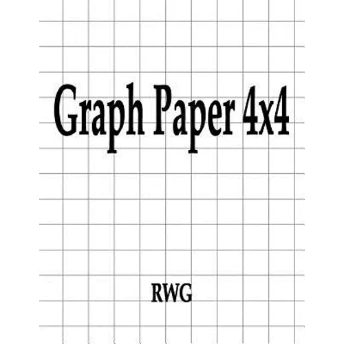 Graph Paper 4x4: 200 Pages 8.5