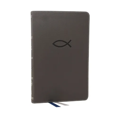 Nkjv, Thinline Bible Youth Edition, Leathersoft, Gray, Red Letter Edition, Comfort Print - Imitation Leather