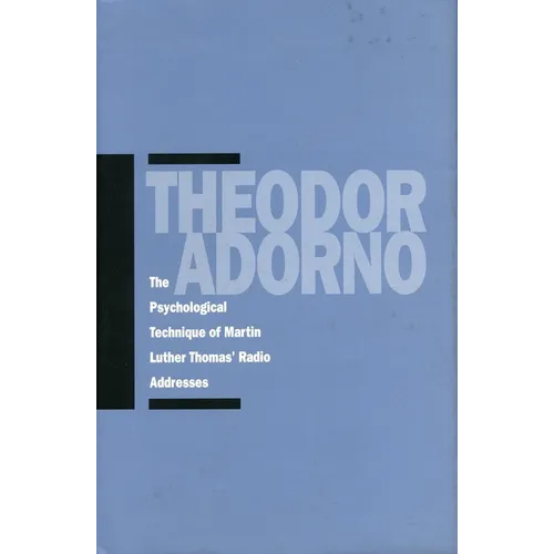 The Psychological Technique of Martin Luther Thomas' Radio Addresses - Paperback