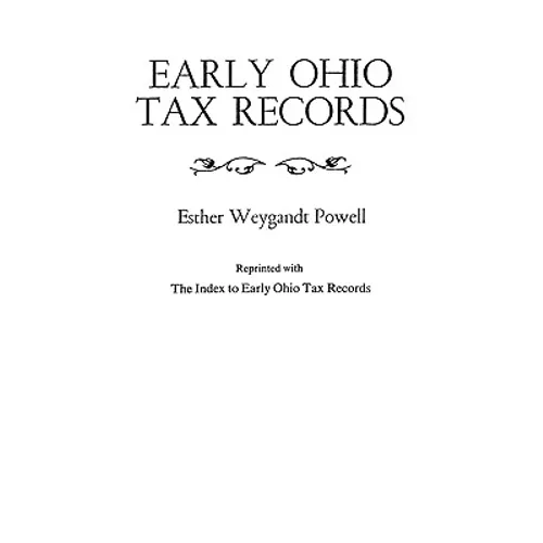 Early Ohio Tax Records (Indexed) - Paperback