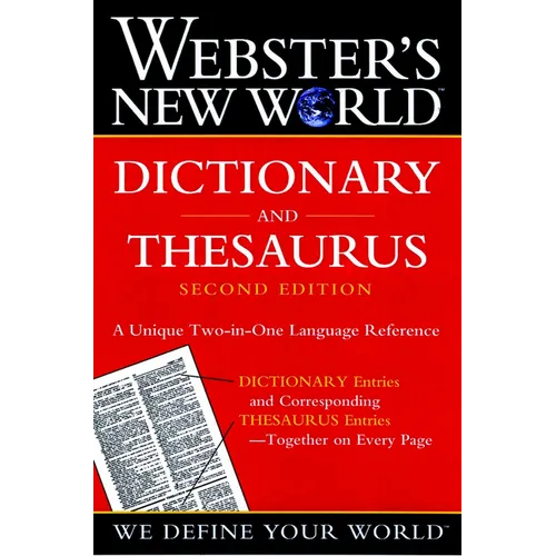 Webster's New World Dictionary and Thesaurus, (Paper Edition) - Paperback