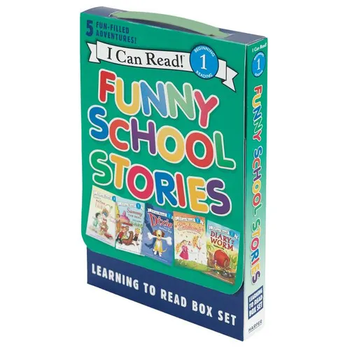 Funny School Stories: Learning to Read Box Set: A Box of 5 Books for Beginning Readers - Paperback