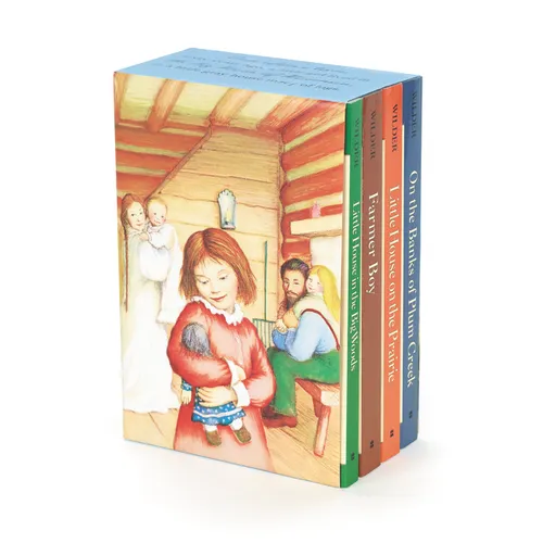 Little House 4-Book Box Set: Little House in the Big Woods, Farmer Boy, Little House on the Prairie, on the Banks of Plum Creek - Boxed Set
