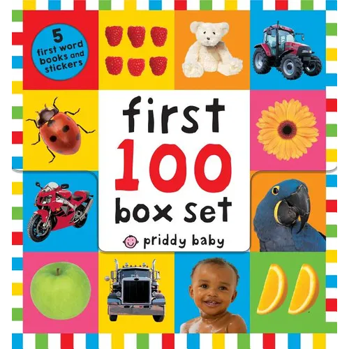 First 100 Paperback Box Set (5 Books): Animals, Trucks, Words, Numbers, Colors ABC Numbers: First 100 Words; First 100 Animals; First 100 Trucks and T - Boxed Set