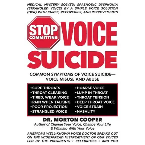 Stop Committing Voice Suicide: America's Well-Known Voice Doctor Speaks Out on the Widespread Mistreatment of Our Voices Led by the Presidents - Cele