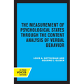 The Measurement of Psychological States Through the Content Analysis of Verbal Behavior